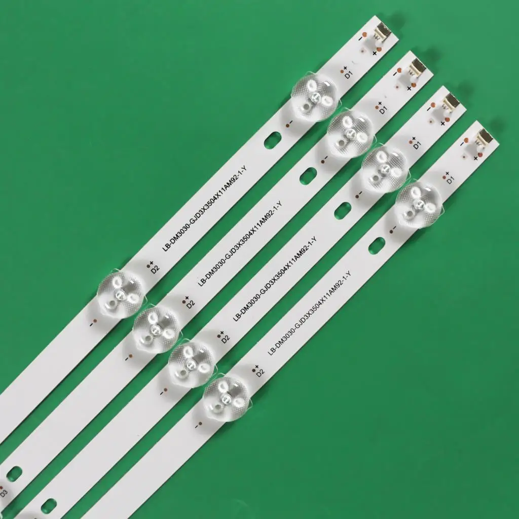4개 LED 백라이트 스트립 50PUS6504/12 50PUS6554/12 50PUS6554 50PUS6504 LB-DM3030-GJD3X3504X11AM92-1-Y