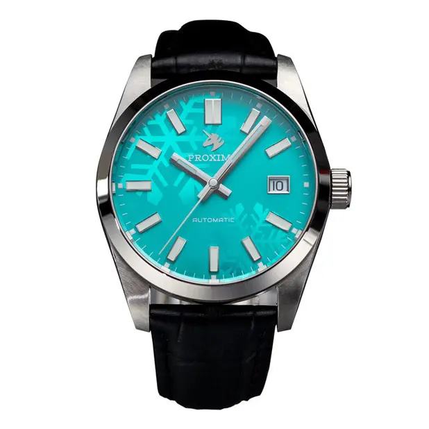 

Роскошные мужские винтажные автоматические механические наручные часы 100 м водонепроницаемые светящиеся сапфировые часы PT5000 SW200 с циферблатом в виде снежинок