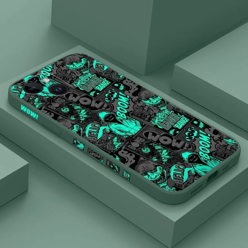 Middle Finger Bats Phone Case For iPhone 15 14 13 12 11 X XR XS SE2 SE2020 8 7 6 6S Plus Pro Max Mini Silicone Cover