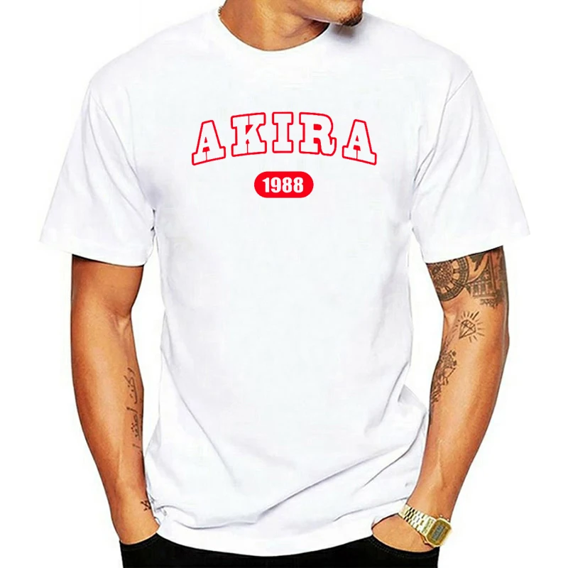 

AKIRA 1988 футболка японское аниме хип-хоп забавная Хлопковая мужская футболка новая футболка Женские топы