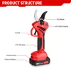 Brushless 55MM Electric Pruning Shears 2Gears Electric Battery Scissors Tree Branches Garden Pruning Tool For Makita 18V Battery 3
