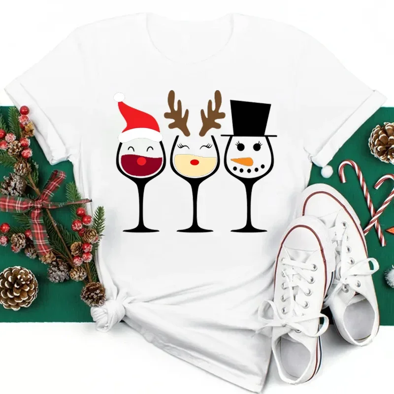 thumbnail image 1 of Camiseta de manga corta para mujer Venta rápida de la marca Joom en Amazon Tmall para Navidad Temu Wish Design, 1 of 5