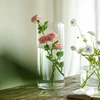 6.5x6/8/10/15/18cm Glass Flower Vase for Wedding Centerpieces Cylinder Vase Floating Candle Holders for Small Tealight Party 4