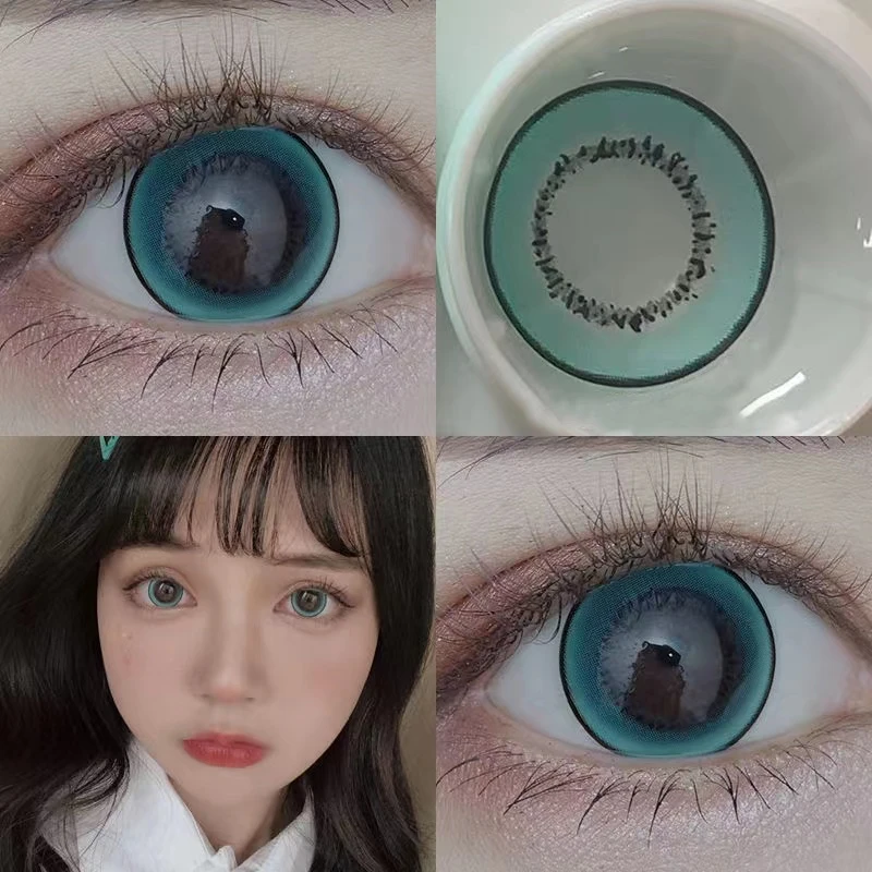 ColorContactLensesForEyes2pcsAnimeCosplayColoredLensesBlue