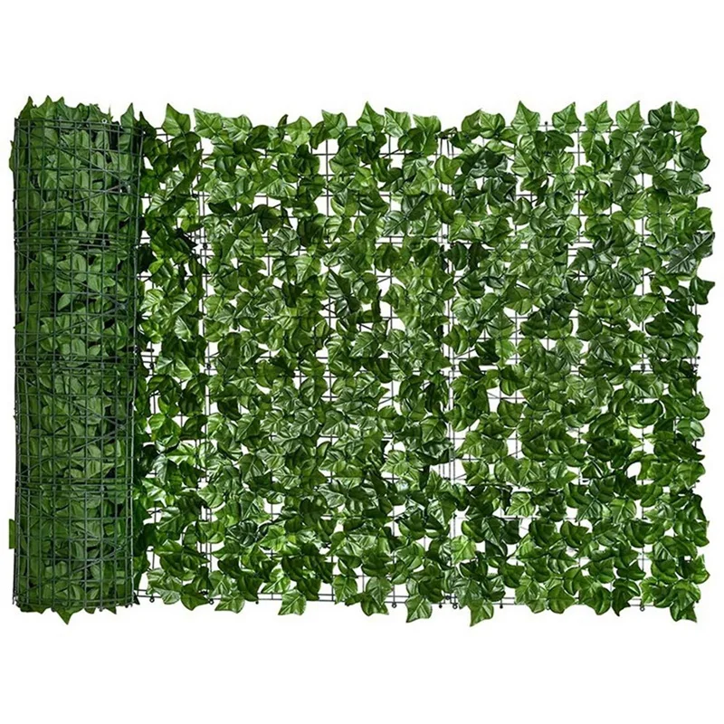 

3X Artificial Sweet Potato Leaf Privacy Fence Artificial Hedge Fence Decoration, Suitable For Outdoor Decoration, Garden