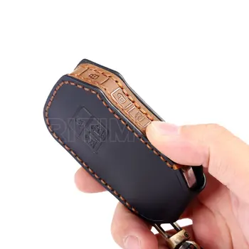7 pulsanti di alta qualità fatto a mano Leathrer Car Remote Key Case Cover Shell per Kia Carnival 2021 2022 portachiavi portachiavi portachiavi - 7 pulsanti di alta qualit fatto a mano Leathrer Car Remote Key Case Cover Shell