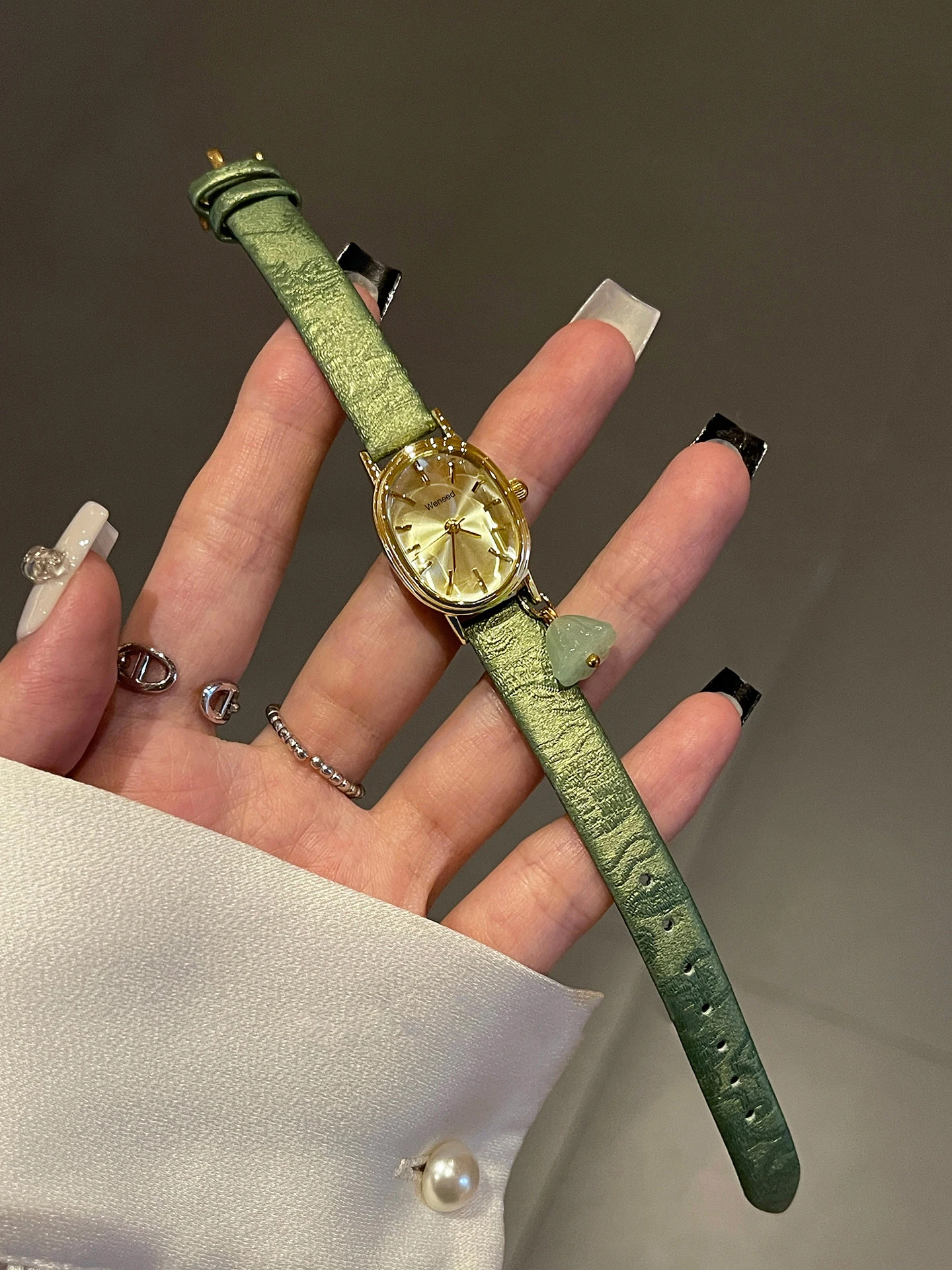 New Luxury Vintage Watch for Women Elegant Brown Leather Strap Quartz Watches with Waterproof, Perfect for Pairing with Dresses - 6