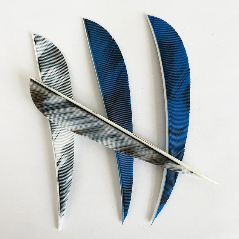 50Pcs 5 Inch Arrow Feather Fletching Archery Accessories Camo Color Right Wing Turkey Hunting Feathers DIY Accessories 3