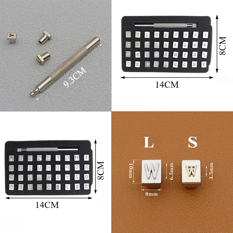 Metal Leather Stamp Tool Kit for Hand Engraving and Embossing