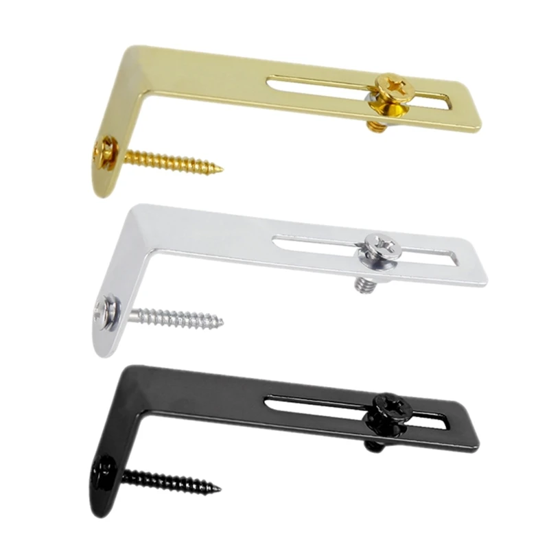 Dropship Pickguard Mounting Bracket for Guitar with Screws Nut Gold/Silver/Black