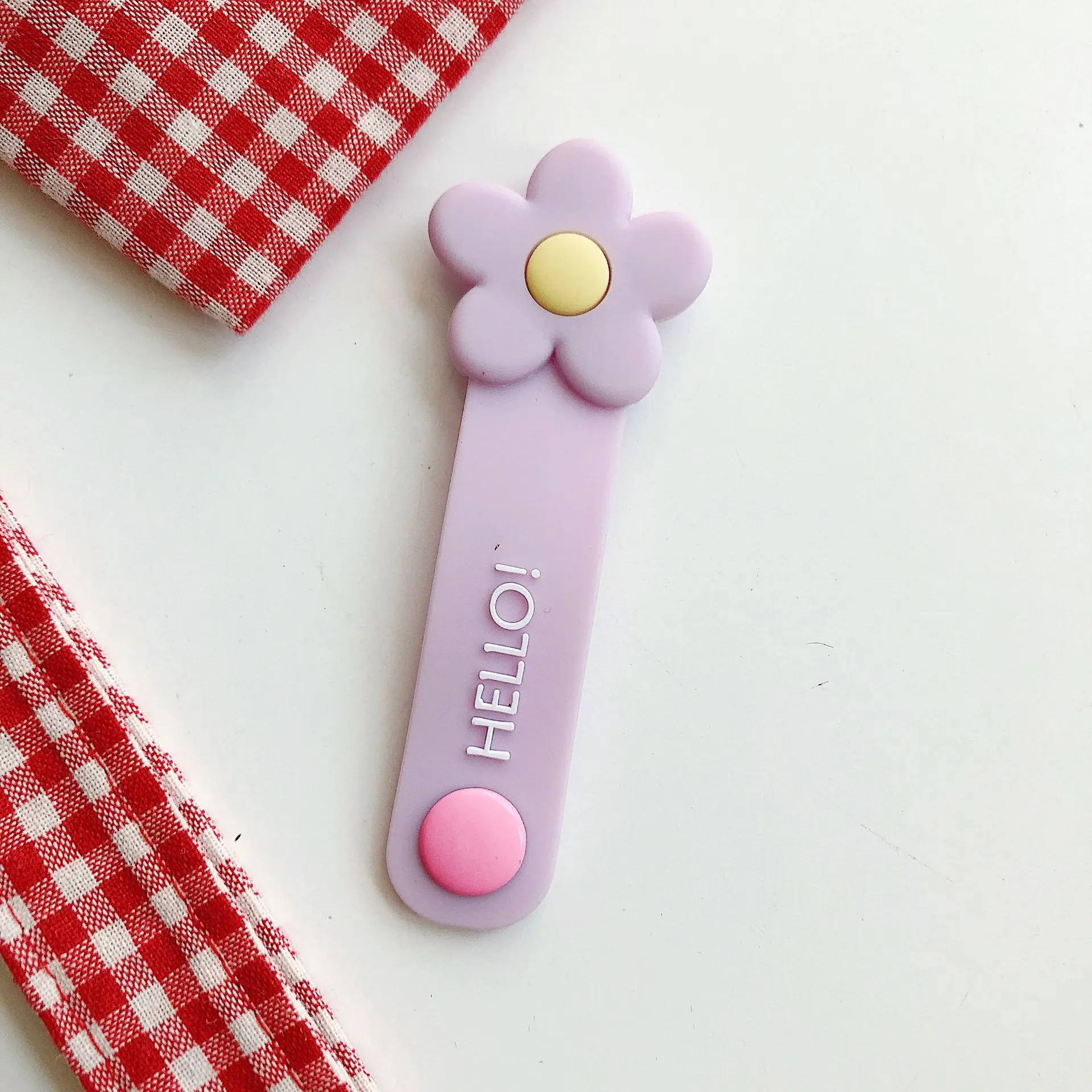 For Phone USB Line Buckle Cute Silicone Flower Cable Organizer Winder Wire Protector Cable Earphone Wire Management Cord Holder images - 6