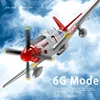 XK A280 RC Plane 2.4G 4CH 3D6G Mode Aircraft P51 Fighter Simulator with LED Searchlight RC Airplane Toys for Children Adults 3