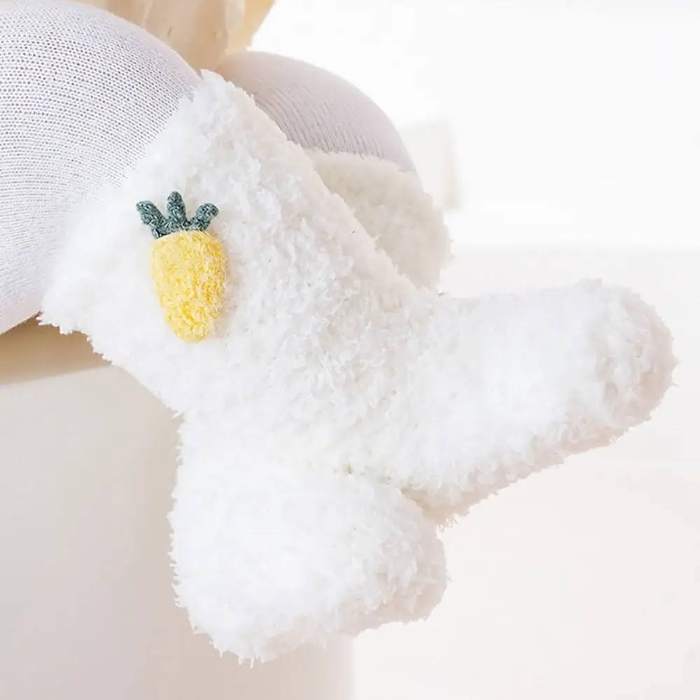 New Coral Fleece Baby Socks Shoes Soft Warm Toddler Shoes Anti Slip Warm Walking Shoes Winter