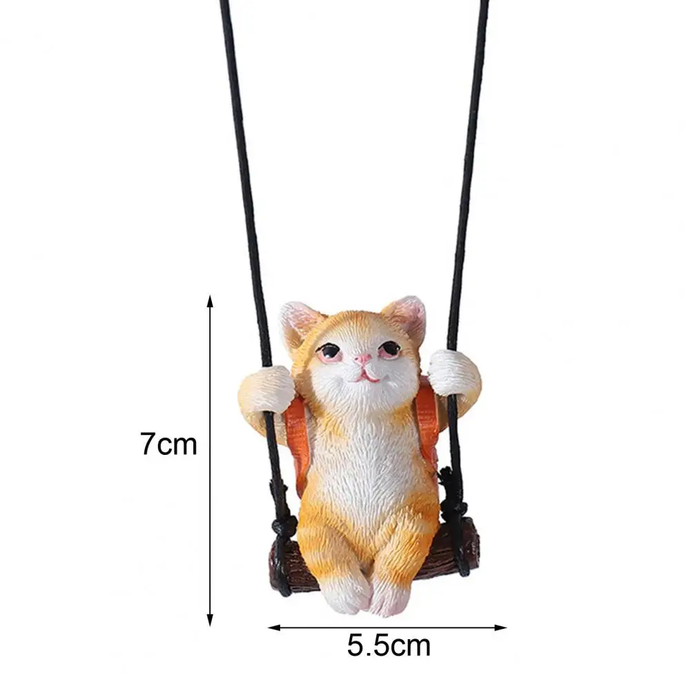 

1 Set Swinging Cat Ornament Cute No Fading Creative Interior Accessories Swing Cat Fragrance Swing Cat Fragrance