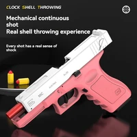 G18 Toy Gun Soft Bullet Shell Ejecting Gun Toy Alloy M1911 Colt Pistol Handgun Manual Airsoft for Adult Boy Shooting OutdoorGame 2