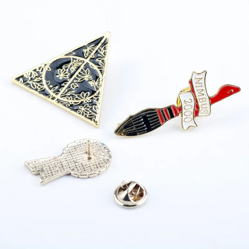 Enamel Pins Harries Movie Peripherals Snitch Brooch Deathly Hallows Badge Cosplay Accessories Collar Decoration Jewelry Gifts enamel pins