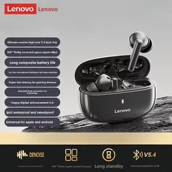 Lenovo Thinkplus XT88 Wireless Noise - Cancelling Earbuds with Dual Microphones (Piano Black)