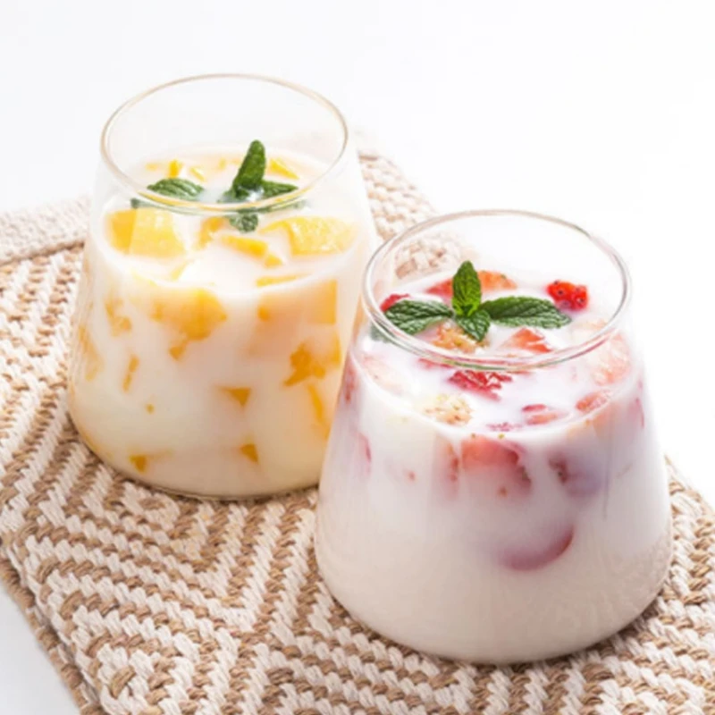 Creative Glass Glass Household High Borosilicate Glass Single Layer Transparent Glass Juice Drink Cup Drinking Cup