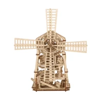 Dutch windmill 3D Wooden Puzzle Model Kits To Build Wooden Construction Handmade Craft Unique Gift Christmas 1