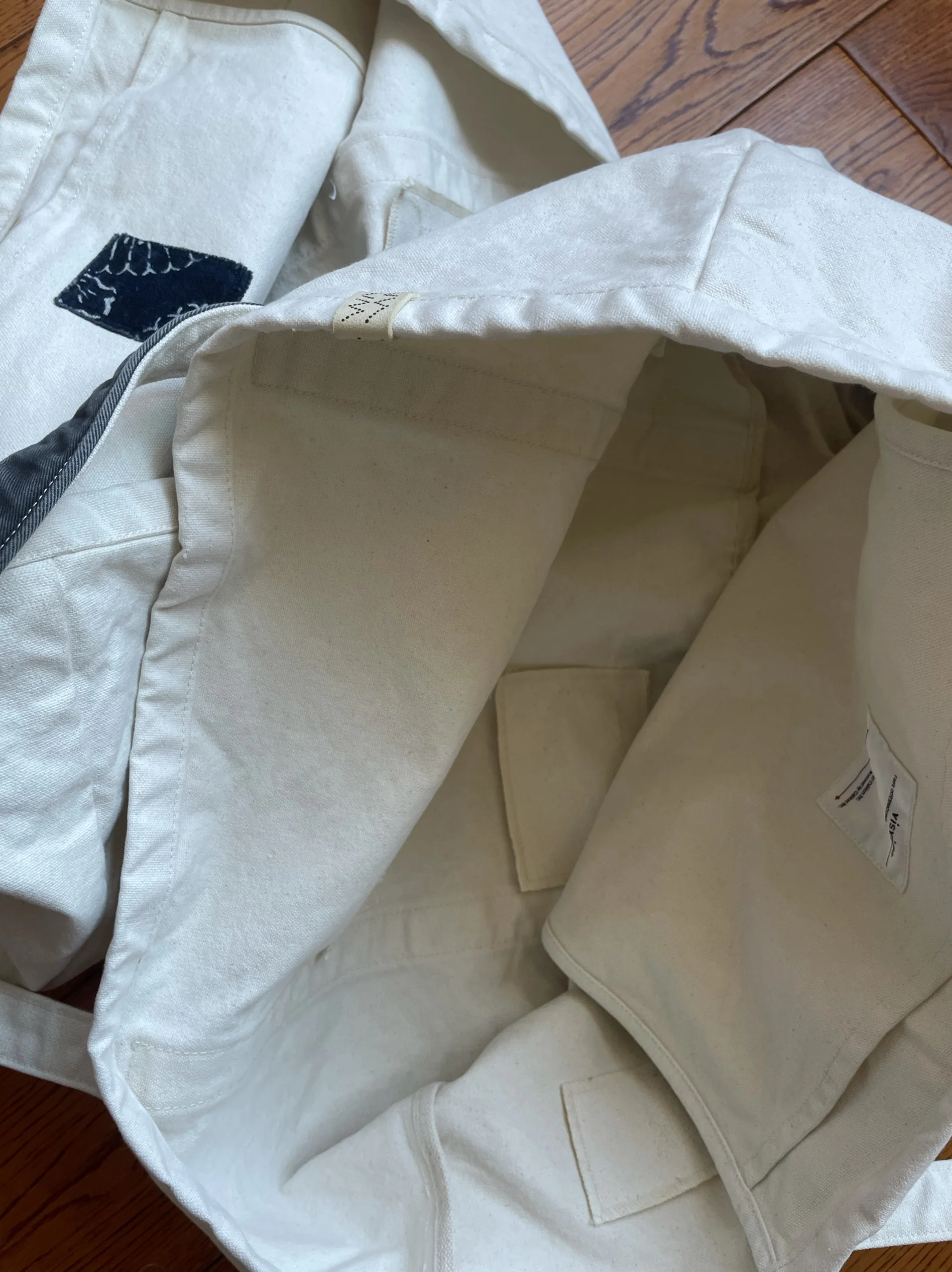 VISVIM ICT JUNEAU TOTE BAG old and damaged color matching