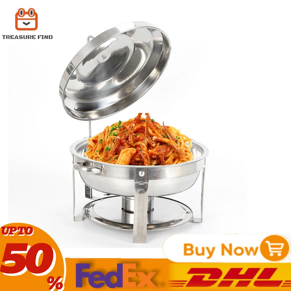RoundChafingDishChaferFoodWarmerContainer75LWithLidStainlessSteelforHotelCatering.jpg