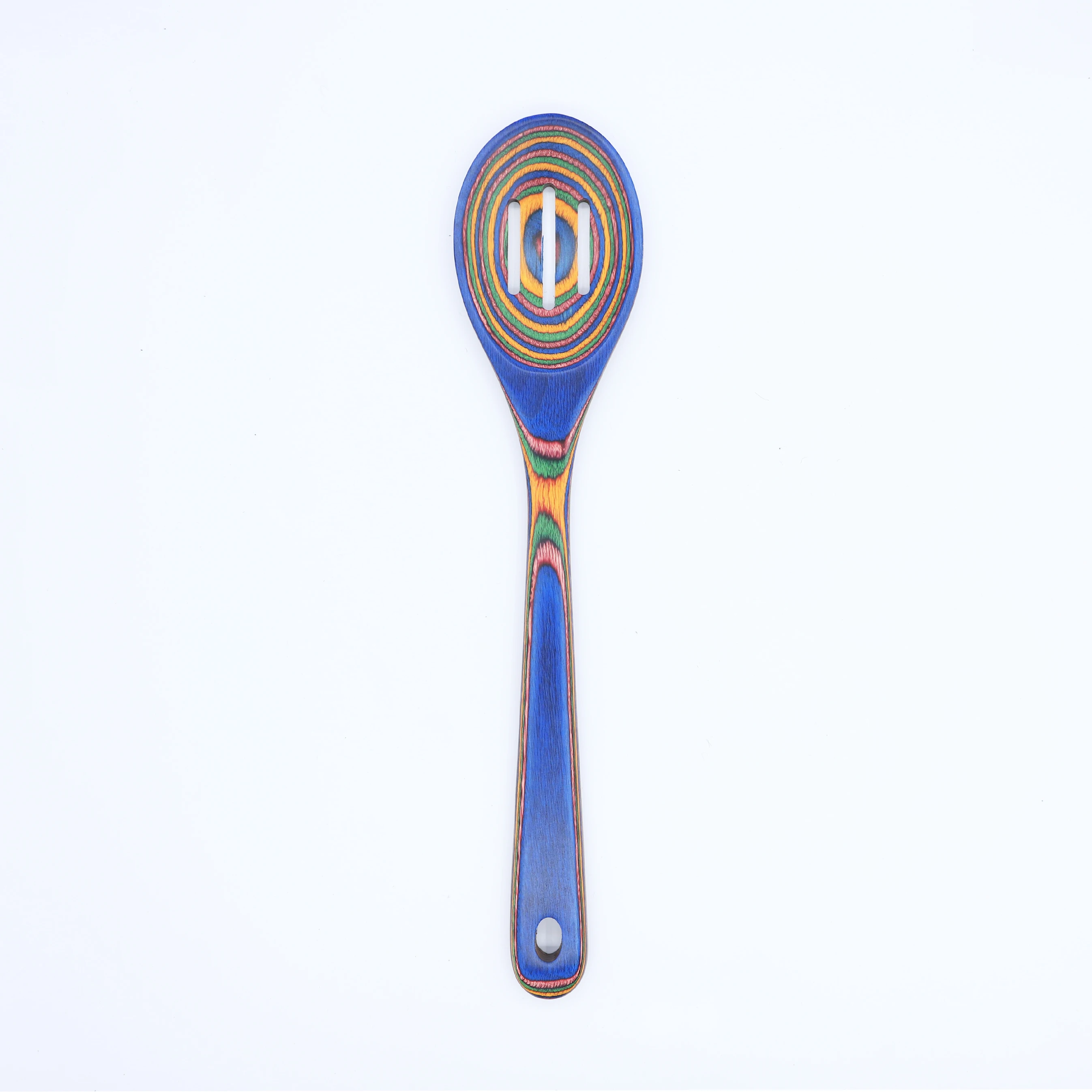 Colorful Wood Kitchenware Set Colorful Wood Drip Spoon Wooden Salad Spoon Mixing Six Piece Wooden Kitchen Tools Set