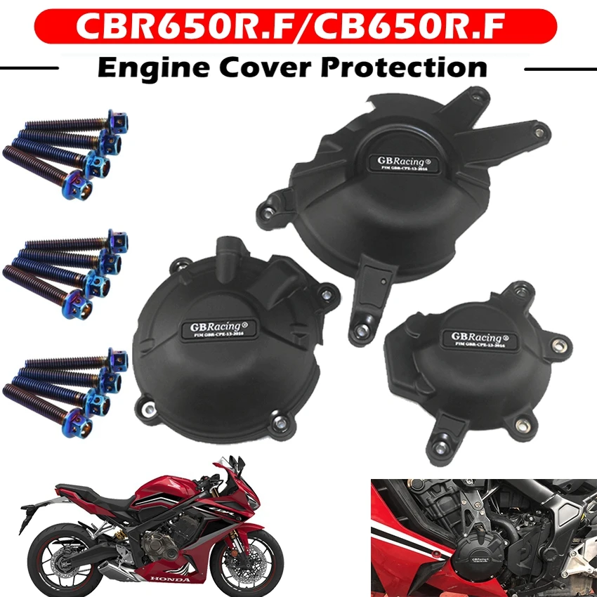 motorcycle front axle fork crash sliders wheel protector for honda cbr600rr cb650f cbr650f cb650r cbr650r Motorcycles Engine Cover Protection Case For Case GB Racing For HONDA CBR650F CB650F CBR650R CB650R GBRacing Engine Covers