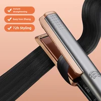 TINSOL – fer à friser professionnel 2 en 1, après-shampooing à ions négatifs avec écran large LCD 5