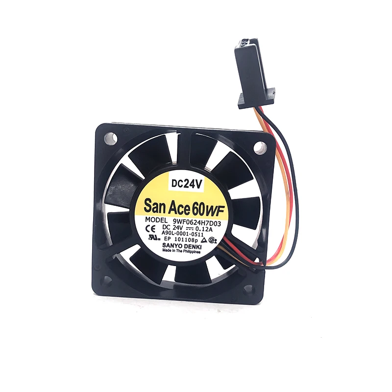 New Original A90l0001-0511 9wf0624h7d03 24v 0.12a 6cm 6015 Fanuc Servo Acionamento do Ventilador Ventiladores e resfriadores - Imagem 3