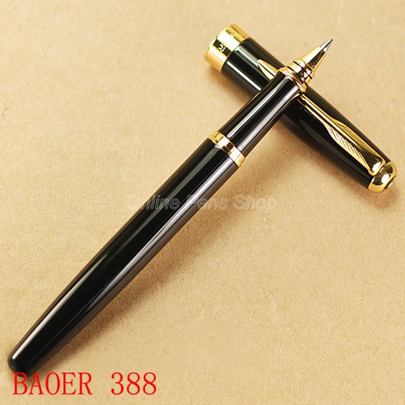 

Baoer Красная Зеленая черная синяя Зернистая и Золотая шариковая ручка BR020