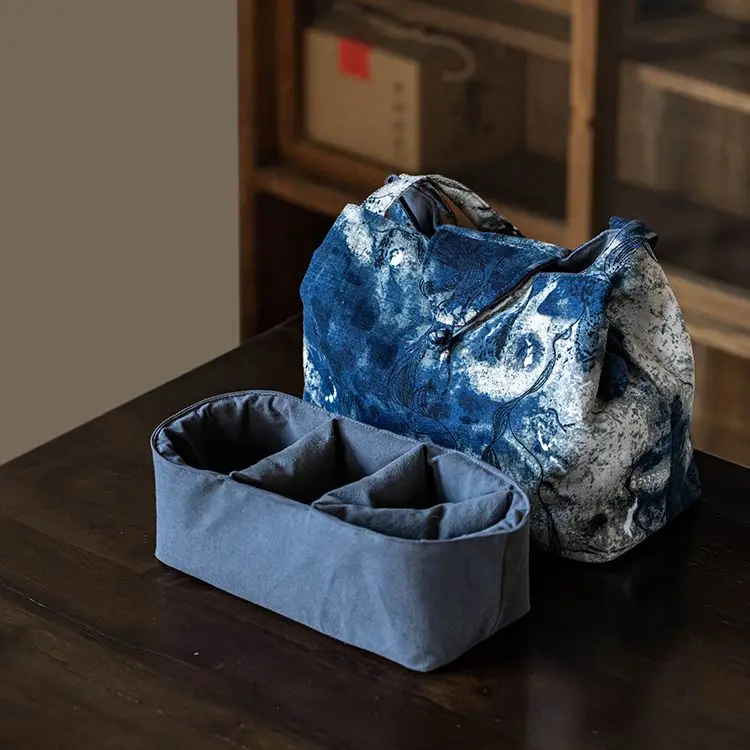 Creative Double sided Tea Cup Storage Bag Master Cup Cloth Bag Portable Travel Thickened Cloth Tea Set Accessories LF515