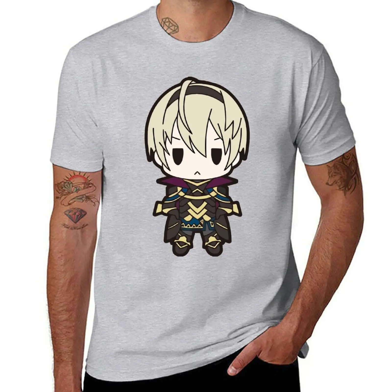 

New Fire Emblem Fates: Leon Chibi T-Shirt black t shirt tops T-shirts for men cotton