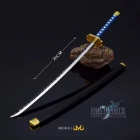 26cm Fantasy 7 Katana Real Size Sephiroth Katana Cosplay Metal Knives Weapons Toy Model Send Display Stand Game Peripheral 2