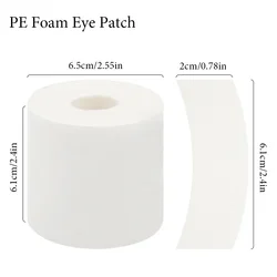 Eye Tape Pads for Eyelash Extensions - Adhesive Under Eye Patches for Makeup Application (110 Pieces) (1Roll - PE)