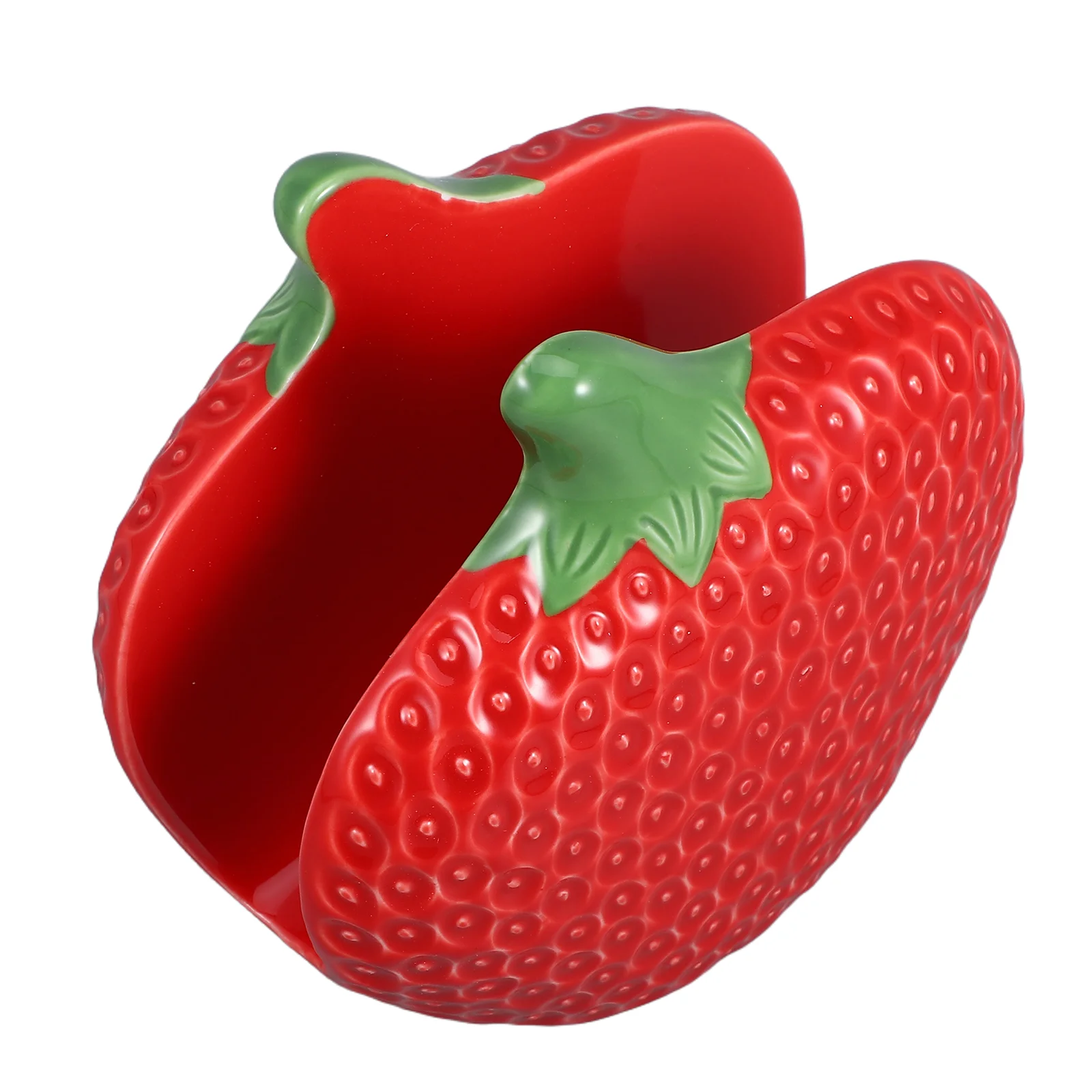 Strawberry Ceramic Paper Towel Holder Kitchen Hand Napkin Stand Reusable Tissue Case Decorative Farmhouse Dispenser