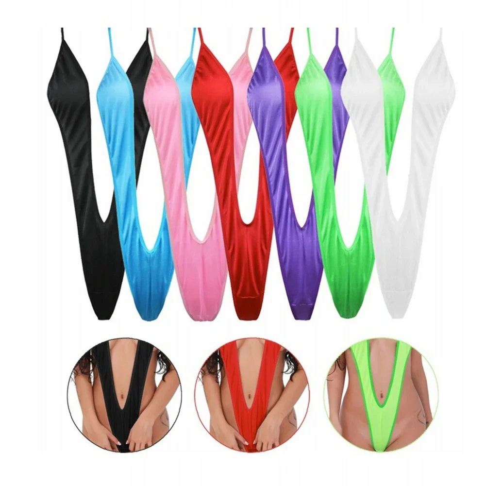 Women's Swimsuit Sexy Lingerie Ultra-Thin Bodysuit Tempt Backless Deep V Three-Point Bikini Swimwear Underwear bikini set,bikini swimsuit,women swimwear