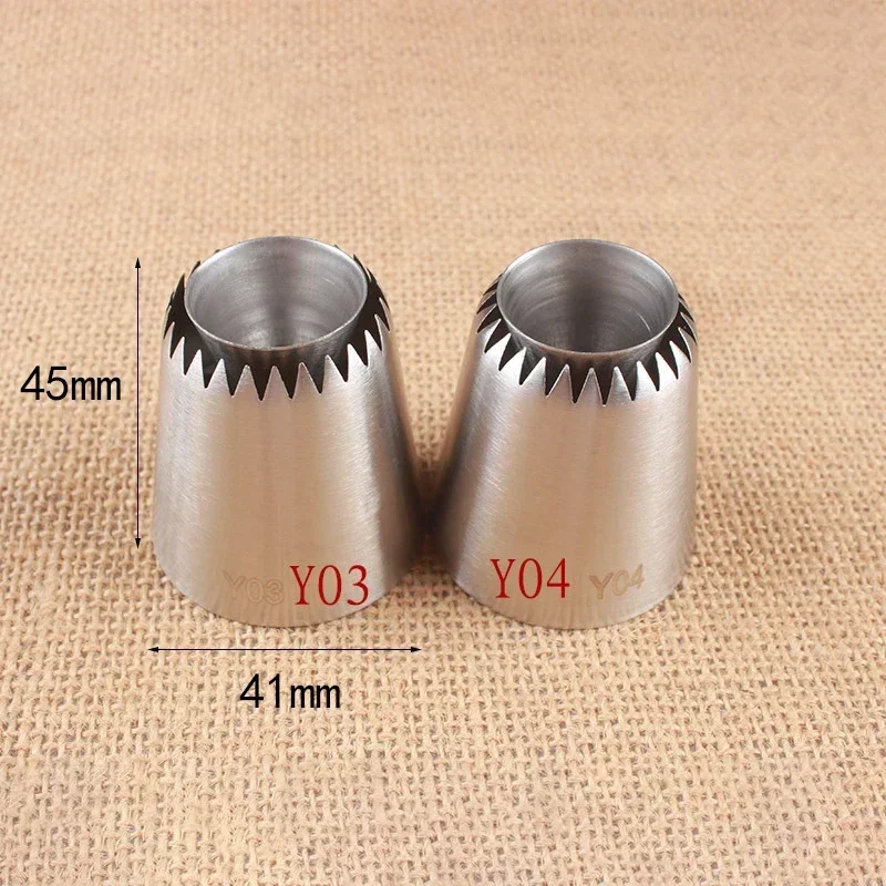 2Pcs Russian Icing Piping Nozzles Sulta Ne Ring Cookies Mold
