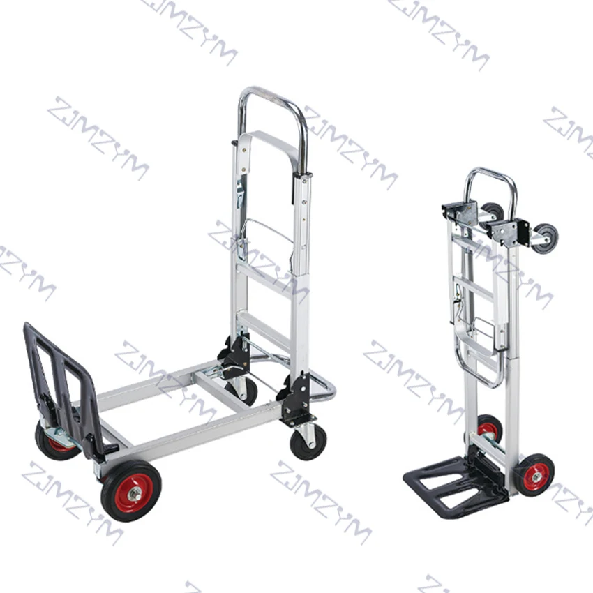 KT-2020A Portable Folding Cart Trolley Luggage Cart Folding Truck Manual Folding Silent Heavy Shopping Cart Household Hand Truck
