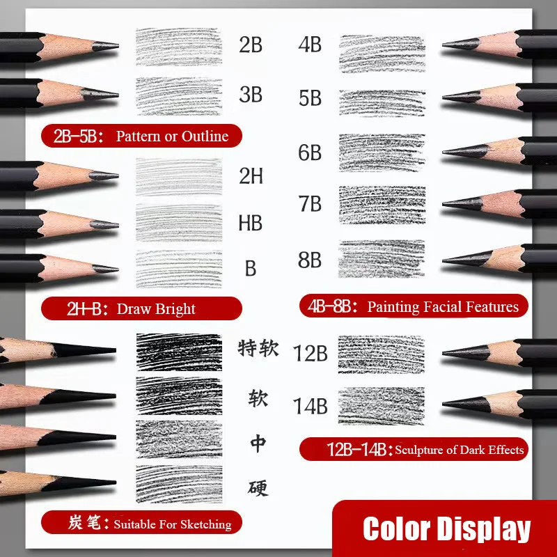 Sketching Pen Set Drawing Pen Sketching Pencil Student Drawing Art Brush HB Curtain Set Box sketching pen set,sketching pens,sketch pencils