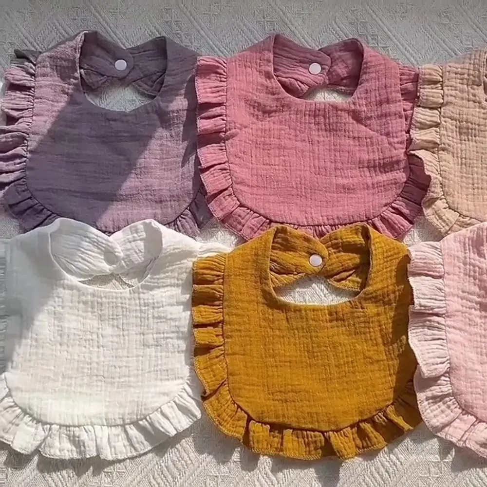 Soft Muslin Absorbent Bibs for Baby Boys and Girls