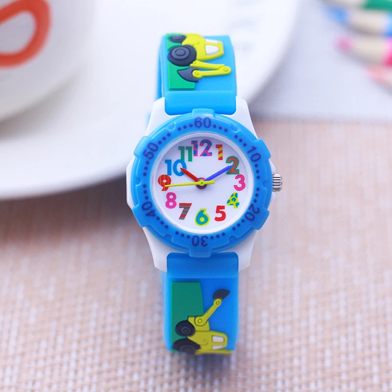 Reloj de coche de dibujos animados para niños, relojes de juguete para  niños, reloj para niñas y niños, pulsera para bebé, regalo, esfera de  avión