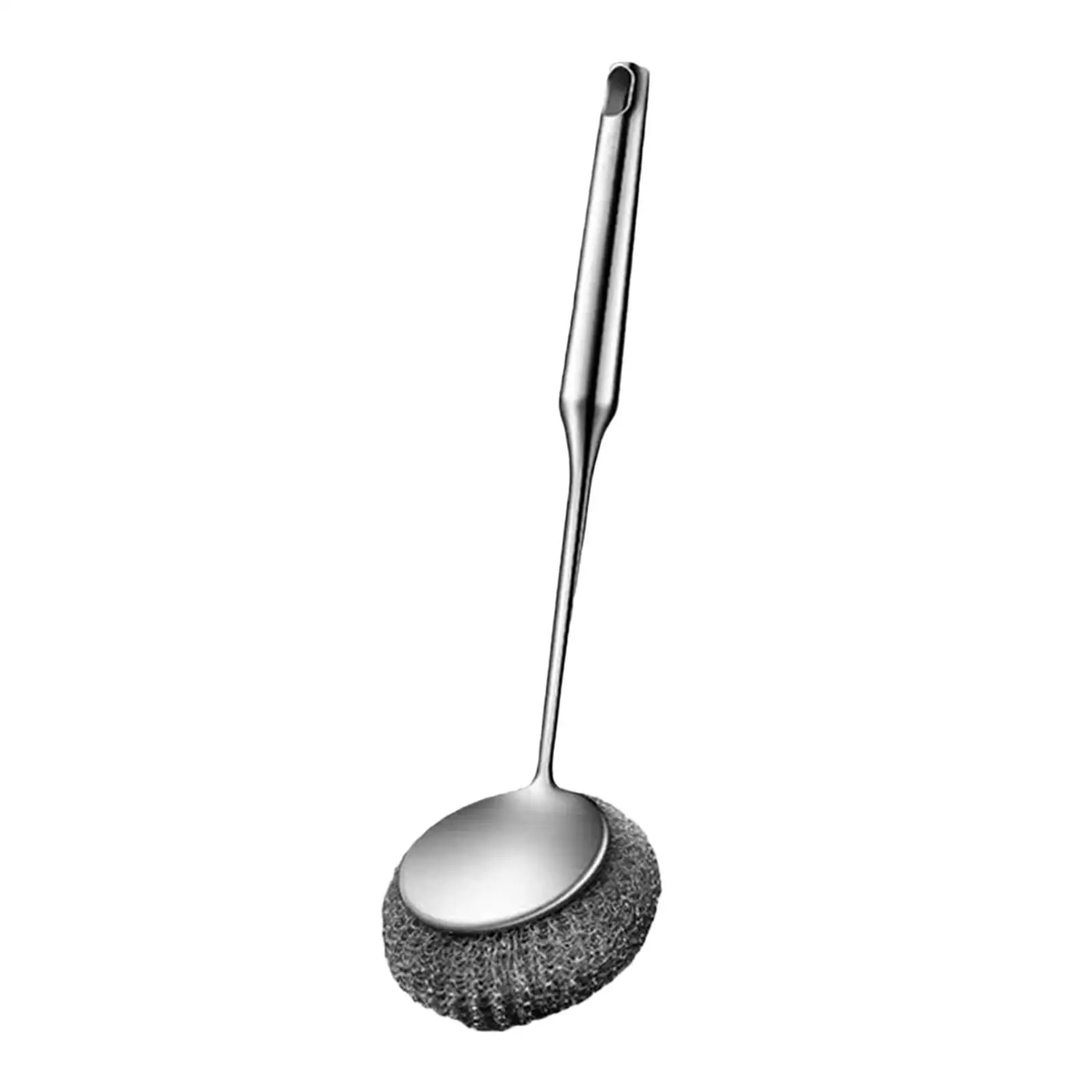 Stainless Steel Scourer Scrub Brush for Basins Kitchens Dishes and Plates