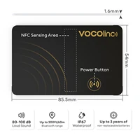 1/2Pcs VOCOlinc Smart Bluetooth Wallet Tracker Passport Tag, Use with Find My (iOS Only), Anti-lost Item Finder Keychain Locator 1