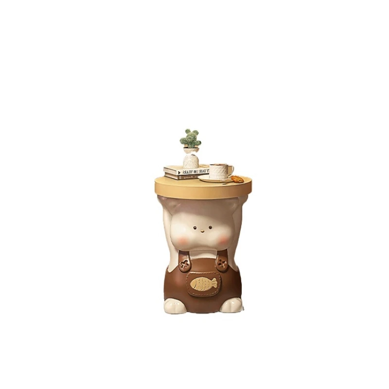 ~Sofa Side Table Decoration Living Room Home Floor Lamp Integrated Bedside Shelf Cute Small Coffee Table Side Cabinet