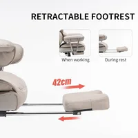 Office Chair 400LBS, Tall Office Chair, PU Leather Computer Chair, Executive Chair (with leg rest and lumbar support) 5