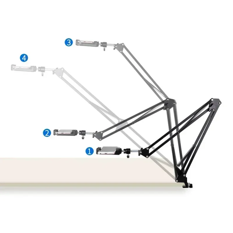 Camera Smartphone Video Recording Shooting Photo Filming Overhead Tripod for Phone Mount Stand for Cellphone Table Over Head
