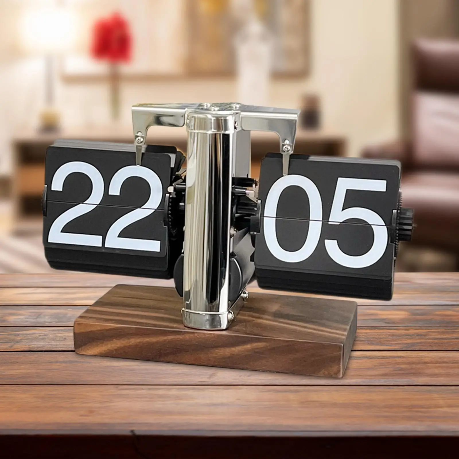 Flipping Clock Retro Desk Clock Flip Desk Clock Retro Mechanical Flip Clock for Bedroom Desktop Living Room flipping clock retro desk clock