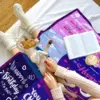1PC 50th Birthday Gift Blanket 50 * 60 inches, creative gift, flannel blanket 3