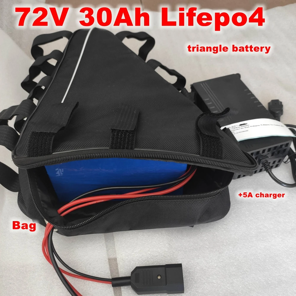 triangle72V30ahLithiumLifepo4eBikeBatteryPack3000WElectricScooterBatterywithBMS87