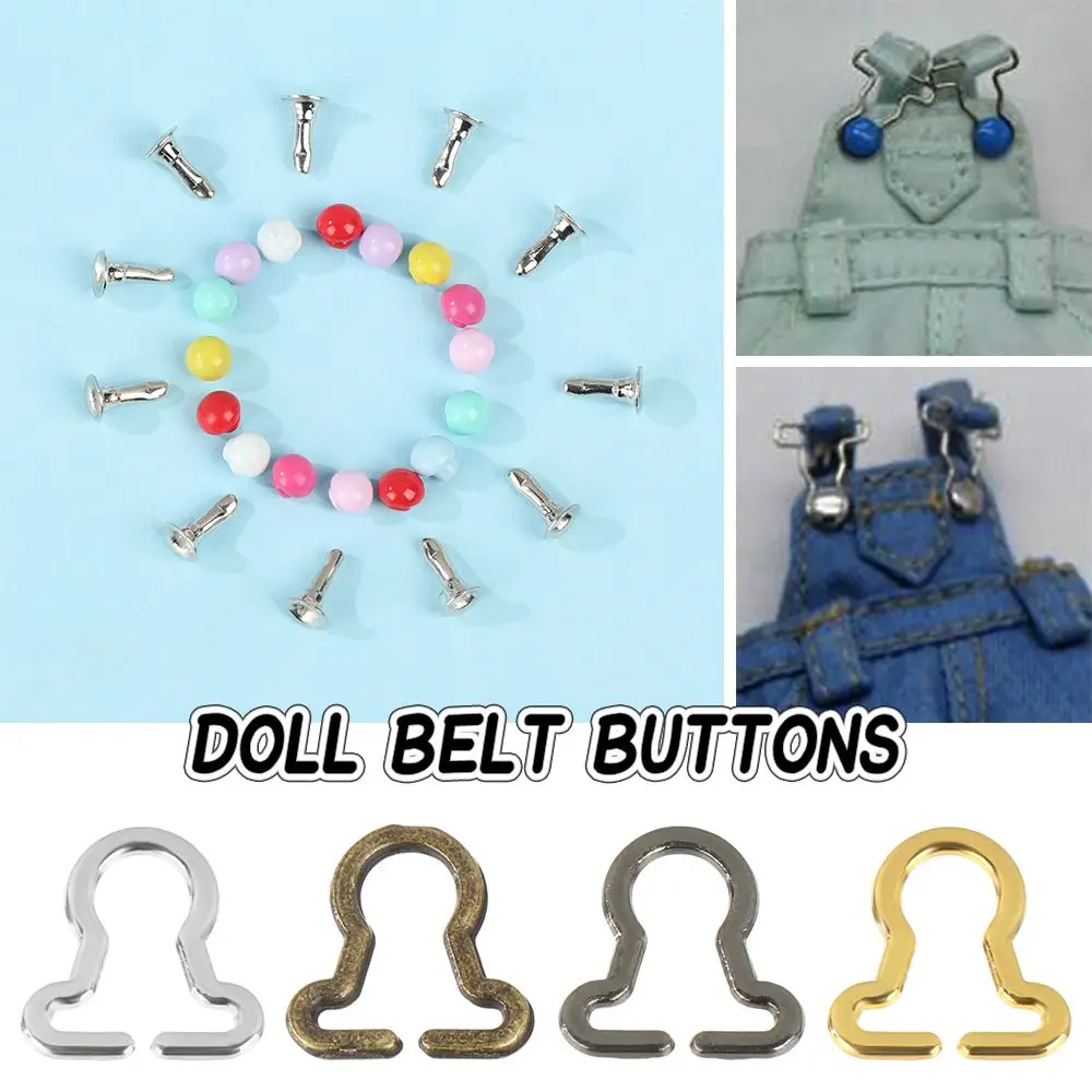 Metal Doll Belt Buckles for 1/6 BJD Dolls DIY Accessories